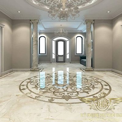 Thảm gạch CNC Tân cổ điển cao cấp cho Villa